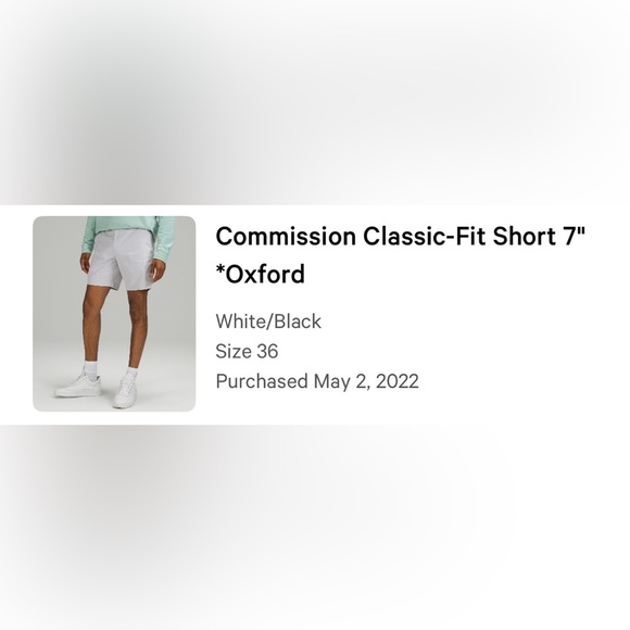 Lululemon - set of 2. Men’s Oxford Commission Classic 7” shorts - Picture 3 of 16